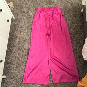 Daily drills silk pants!